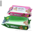 Pembungkusan 80PCS Reka Bentuk Baru Baby Wet Wipes